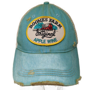 Boones Farm Original Apple Wine Snapback Trucker Hat Blue One Size Headmost